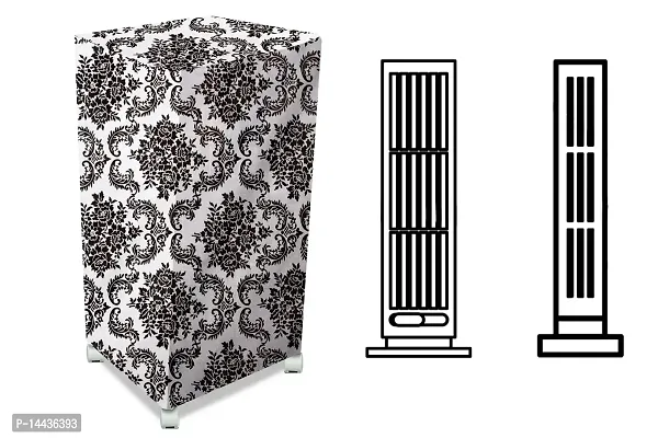 Stylista Cooler Cover Compatible for Butterfly Eco Smart Plus 25 Liter Tower Cooler Floral White  Black