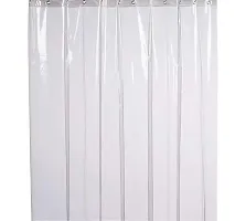 Stylista Transparent AC Curtain -4.5 feet x6 feet , 0.30mm Thickness with 8 Hooks-thumb2