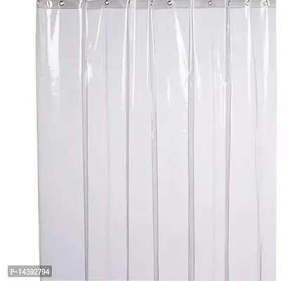 Stylista Transparent AC Curtain -4.5 feet x6 feet , 0.30mm Thickness with 8 Hooks-thumb3