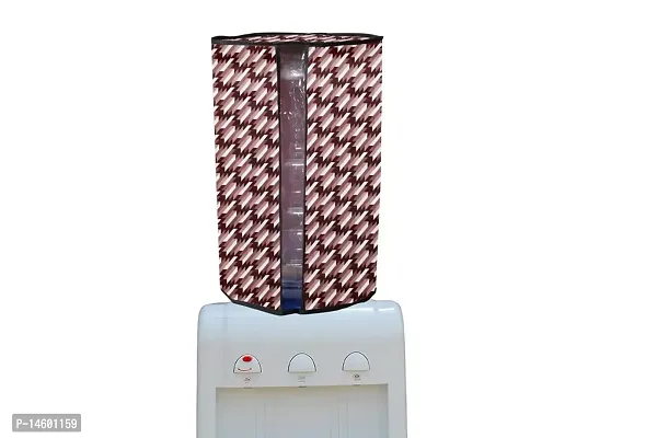 Stylista PVC 20ltr Water Dispenser Bottle Cover Pack of 2, Symmetric Pattern Maroon