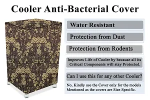 Stylista Cooler Cover Compatible for V-Guard Aikido 70 Liter Desert Cooler Floral Pattern Brown-thumb4