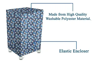 Stylista Air Cooler Cover Compatible for Kumaka Plastic Kmk-Tf23-F 23 LTR Tower Cooler, Ployester, Floral Pattern Blueish Grey-thumb4