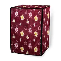 Stylista Washing Machine Cover Compatible for Front Load Bosch WAK24268IN Serie 4 7 Kg Floral Red-thumb4