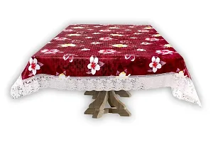 Stylista Center Table Cover Size 40x60 Inches Floral Pattern Red-thumb4