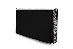 Stylista Waterproof LED TV Cover for All 40 Inch Models Floral Pattern Black-thumb2