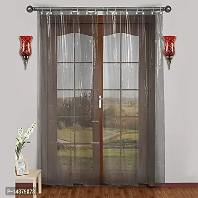 Stylista Ac Curtain/Transparent 0.20mm - (4.5 X 8 Ft) Or (54 X 96 inches) Set of Two