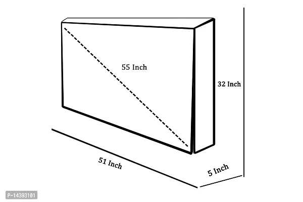 Stylista Printed led tv Cover Compatible for micromax 55 inches led tvs (All Models)-thumb4