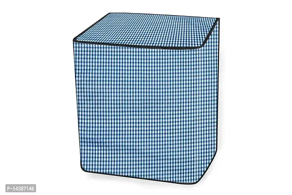 Stylista Top Load Semi Automatic Washing Machine Cover Compatible for Godrej 6.2 kg  6.5 Kg Pin Check Pattern Blue-thumb5