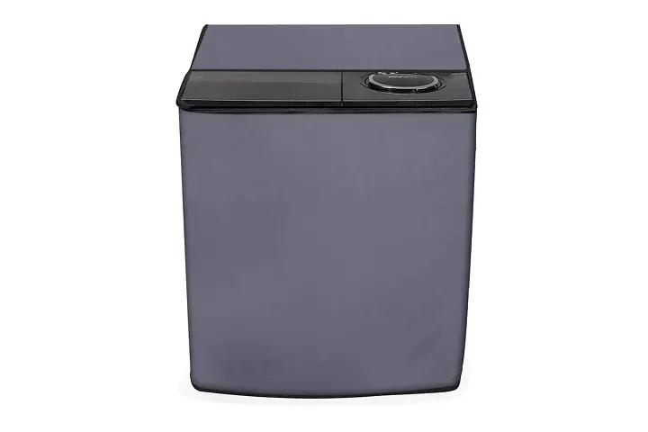 Stylista Washing Machine Cover Compatible for Lloyd Semi Automatic 8.5 KG All Models, Black