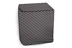 Stylista Washing Machine Cover Compatible for LG 11 kg semi Automatic Top Loading P1145SRAZ Argyle Pattern Grey-thumb2