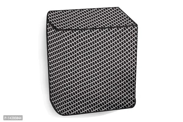 Stylista Washing Machine Cover Compatible for LG 11 kg semi Automatic Top Loading P1145SRAZ Argyle Pattern Grey-thumb3