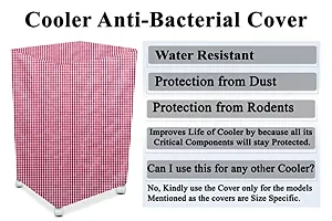 Stylista Cooler Cover Compatible for Kumaka Plastic Kmk-Tf23-F 23 Liter Tower Cooler Pin Check Pattern Pink-thumb4