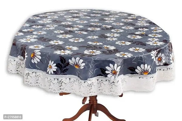 Stylista Oval Centre Table Cover WxL 40x60 inches with White Border lace