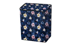 Stylista Washing Machine Cover Compatible for Godrej WS Edge 700 CT semi Automatic Floral Pattern Blue-thumb4