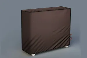 Stylista Split ac cover for indoor and outdoor unit of 2 Ton ac waterproof and dustproof Coffee Colour-thumb2