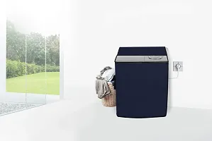 Stylista Washing Machine Cover Compatible for LG 10 kg 5 Star semi Automatic Top Loading P1045SGAZ Blue Solid-thumb1