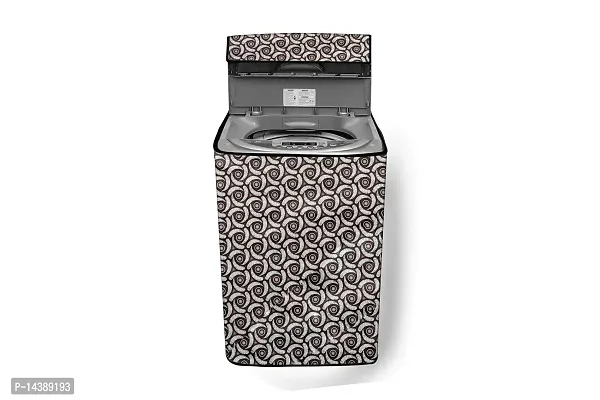 Stylista Top Load Fully Automatic Washing Machine Cover Compatible for Godrej 7 kg Packed Pattern Grey