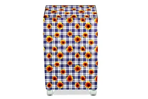 Stylista Cooler Cover Compatible for V-Guard Aikido 70 Liter Desert Cooler Gingham Floral Pattern Blue-thumb2