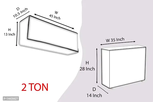 Stylista Split ac cover for indoor and outdoor unit ac waterproof and dustproof-thumb4