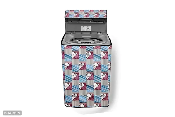 Stylista Washing Machine Cover Compatible for Bosch 6.5 Kg Fully-Automatic Top Load WOE654W0IN Printed