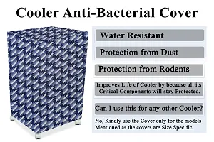 Stylista Cooler Cover Compatible for Hindware Snowcrest 23 Liter Medium Tower Cooler Symmetric Pattern Blue-thumb4