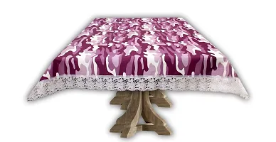 Stylista Center Table Cover Size 40x60 Inches Camouflage Pattern Purple-thumb4