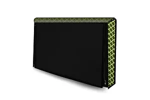 Stylista Check Polyester LED/LCD TV Cover for 42 Inches All Brands and Models, Check Military-thumb2