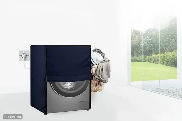 Stylista Waterproof Front Load Washing Machine Cover Compatible for LG 8 kg  9 Kg Blue-thumb2