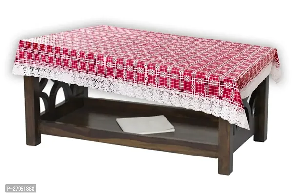 Stylista 2 Seater Table Cover Size 45x70 Inches Checkered Pattern Magenta-thumb0