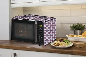 Stylista PVC Microwave Oven Cover for Bajaj 20 L Grill 2005 ETB, Counterchange Pattern Grey-thumb2