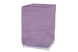 Stylista Cooler Cover Compatible for Kumaka Plastic Kmk-Tf23-F 23 Liter Tower Cooler Pin Check Pattern Voilet-thumb1