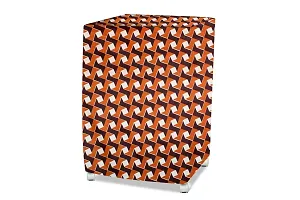 Stylista Cooler Cover Compatible for Crompton Woodwool 90 Liter Desert Cooler Frieze Pattern Orange-thumb1