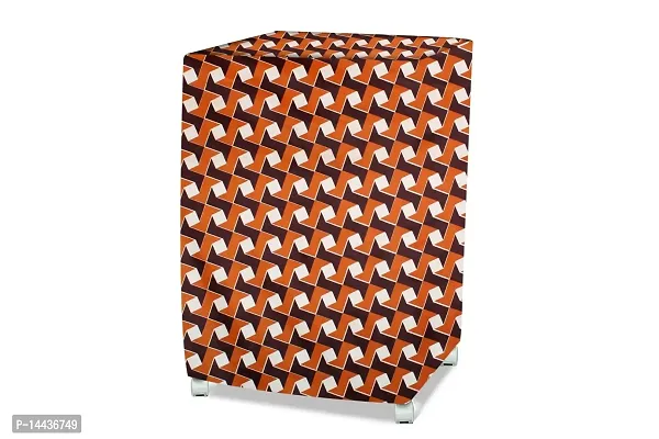 Stylista Cooler Cover Compatible for Crompton Woodwool 90 Liter Desert Cooler Frieze Pattern Orange-thumb2