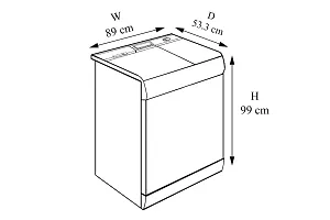 Stylista Washing Machine Cover Compatible for GODREJ Semi-Automatic Top Loading-thumb3