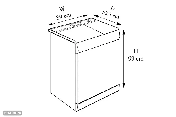 Stylista Washing Machine Cover Compatible for GODREJ Semi-Automatic Top Loading-thumb4