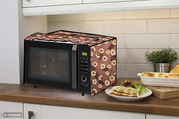 Stylista Microwave Oven Cover for Whirlpool 25L Crisp STEAM Conv. MW Oven-MS Sprig Pattern Brick-thumb3