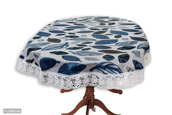 Stylish Oval Centre Table Cover Wxl 40X60 Inches With White Border Lace-thumb0