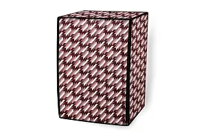 Stylista Waterproof Front Load Washing Machine Cover Compatible for Siemens 7.5 kg, 8 kg, 9 kg  10 Kg Symmetric Pattern Maroon-thumb4