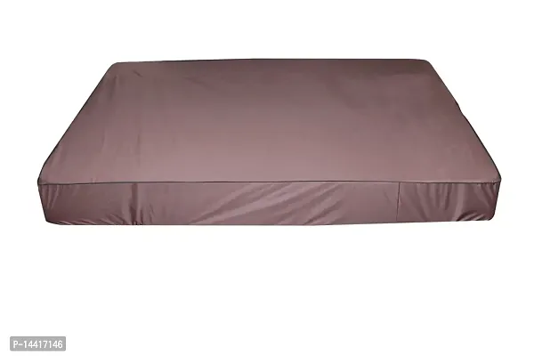 Stylista Mattress Protector Hypoallergenic/Waterproof Polyester Single Bed Size LxW 78x36 Coffee-thumb3