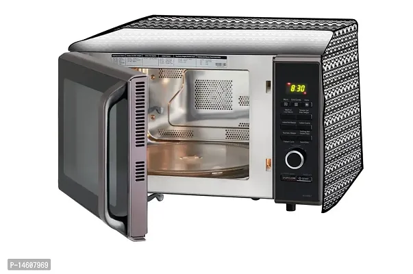 Stylista Microwave Oven Cover for Koryo 20 L KMC2122IAM Symmetric Pattern Grey