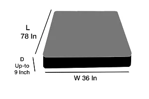 Stylista Mattress Protector Hypoallergenic/Waterproof Polyester Single Bed Size LxW 78x36 Yellow-thumb3