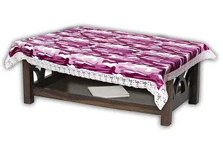 Stylista Center Table Cover Size 40x60 Inches Camouflage Pattern Purple-thumb1