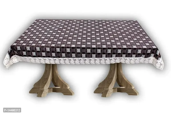 Stylista 4 Seater Dining Table Cover Size 54x78 Inches Basketweave Pattern Grey-thumb4