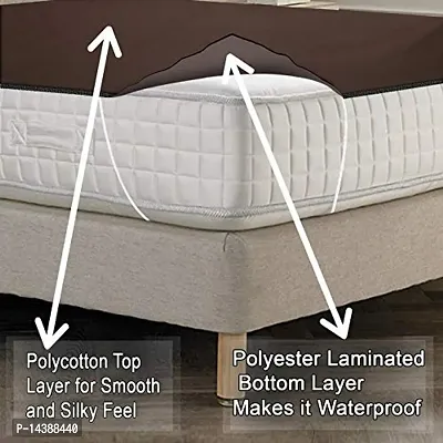Stylista Bedsheet/Mattress Protector Waterproof/Hypoallergenic Polyester-thumb3