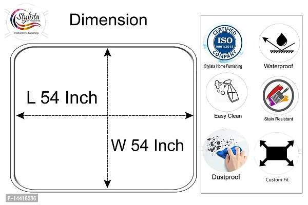 Stylista Waterproof Square Center Tea Coffee Study Table Cover-thumb4