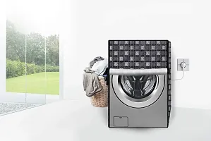 Stylista Washing Machine Cover Compatible for LG 6.5 kg Inverter Front Load FHT1065SNW.ABWPEIL Printed-thumb1