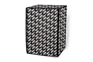 Stylista Waterproof Front Load Washing Machine Cover Compatible for Siemens 7.5 kg, 8 kg, 9 kg  10 Kg Symmetric Pattern Black-thumb4