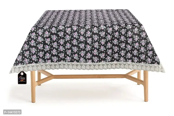 Stylista Square 4 Seater Center Coffee Study Dining Table Cover Size 48x48 Inches Floral Pattern Multicolor-thumb3