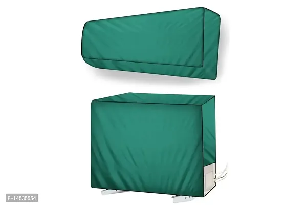 Stylista split ac cover set of indoor and outdoor unit Compatible for 1.5 Ton Lloyd GLS18I4FWCXT Green