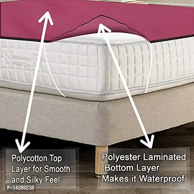 Stylista Bedsheet/Mattress Protector Waterproof/Hypoallergenic Polyester Bedsheet-thumb2